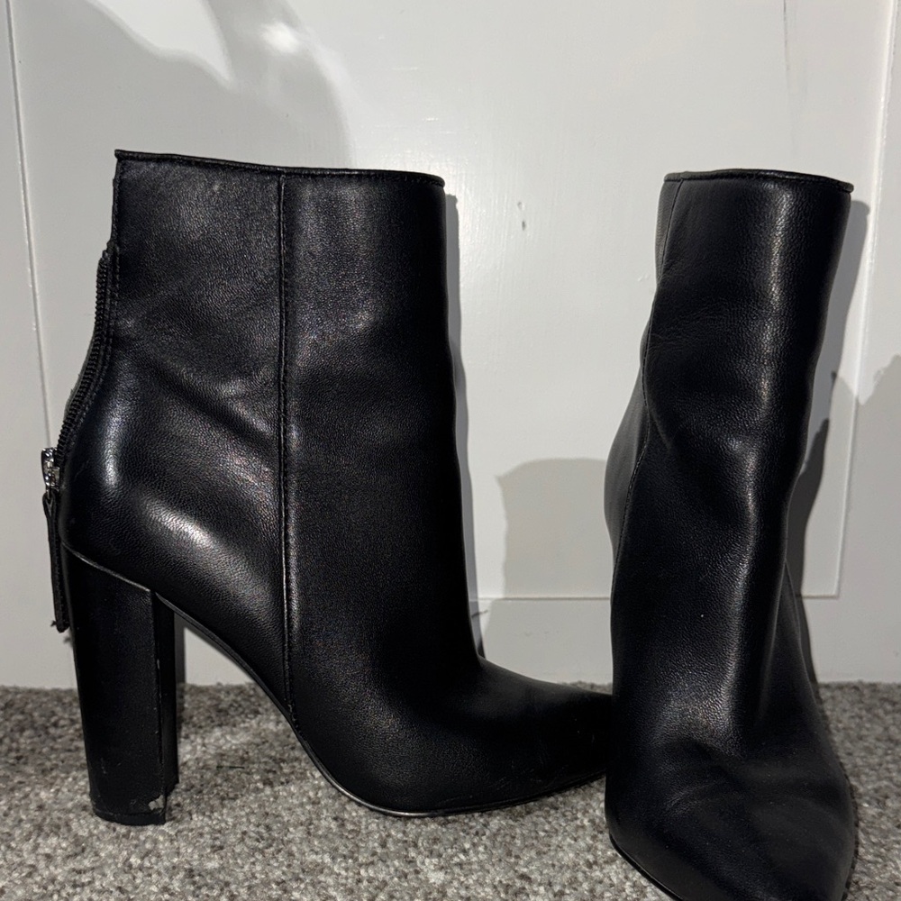 Classic Steve Madden Black Women's High-Heel Ankle Boots